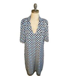 White House Black Market WHBM Size XL Stretchy  Belted Dress
